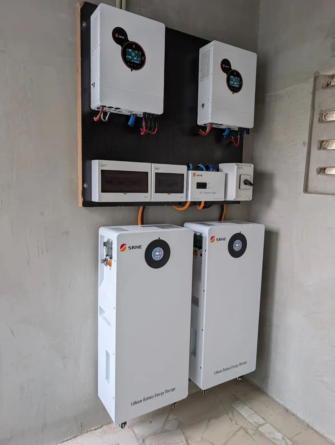 Solar water heater installation